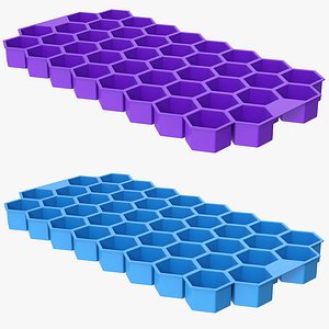 3D Silicone Ice Cube Tray PBR model