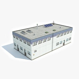 3D model ready industrial building