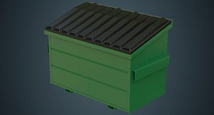 dumpster contains 3a 3D model