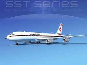 707-320 boeing 707 3d model