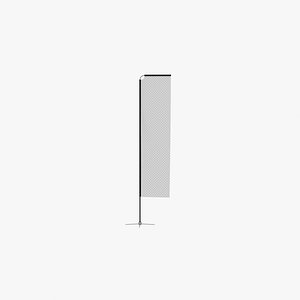 3D promo flag rectangle