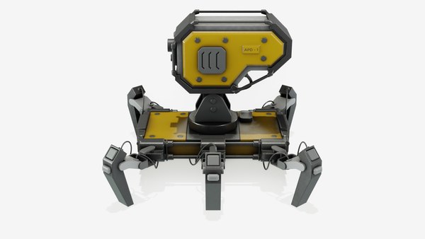 Robô Walker autônomo de ficção científica manipulado Modelo 3D ...