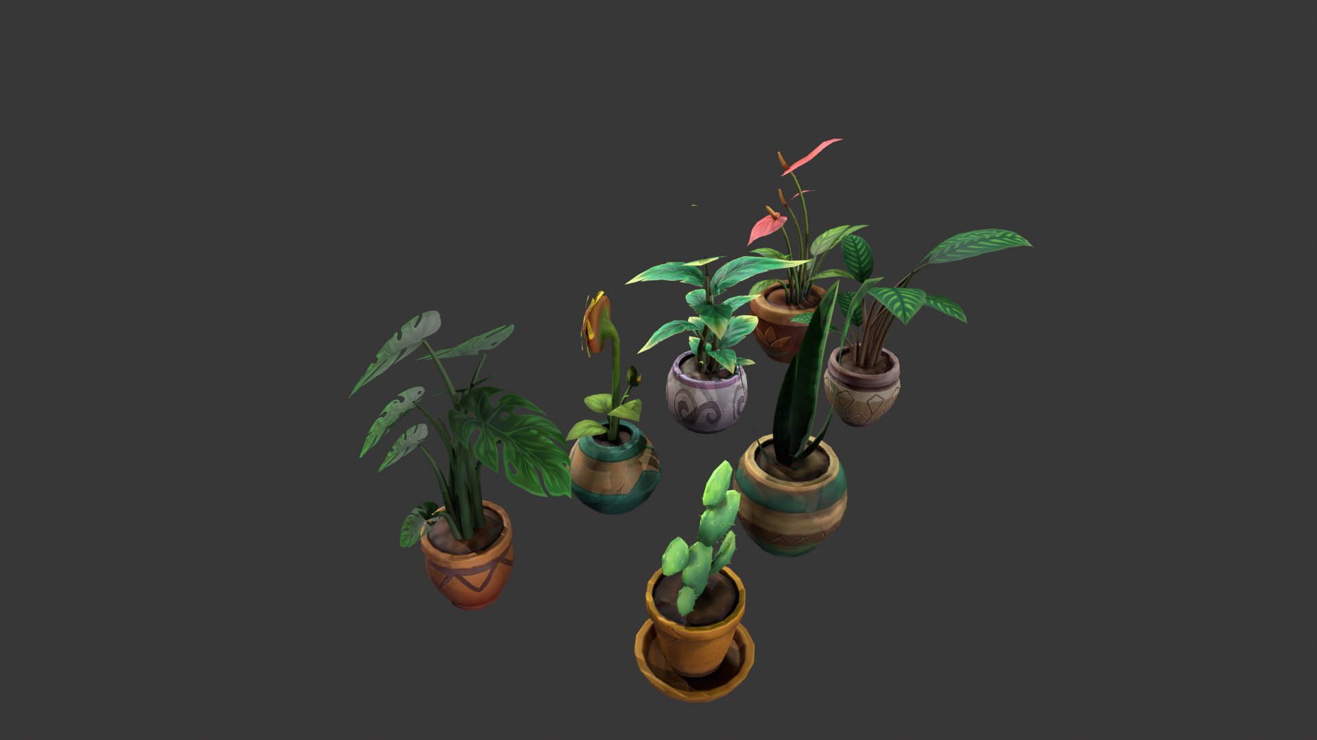 Stylized Potted Plants Asset Pack Low-poly 3D model 3D model https://p.turbosquid.com/ts-thumb/FR/Tpf54x/Nd/plant_002/png/1754201857/1920x1080/fit_q87/f1470fa28a3feb9c740b88493ceafe315690c4e1/plant_002.jpg