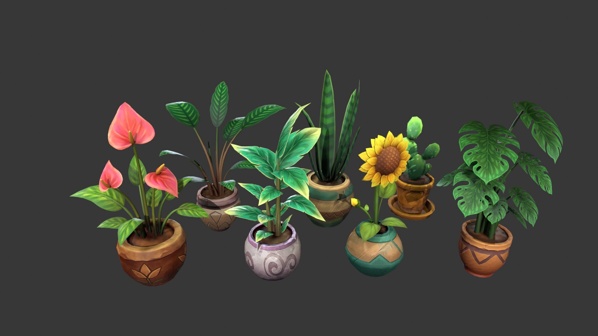 Stylized Potted Plants Asset Pack Low-poly 3D model 3D model https://p.turbosquid.com/ts-thumb/FR/Tpf54x/r4/plant/png/1754201857/1920x1080/fit_q87/29b389f85b11ead97d2eeb38fd89e6dbf54378c0/plant.jpg