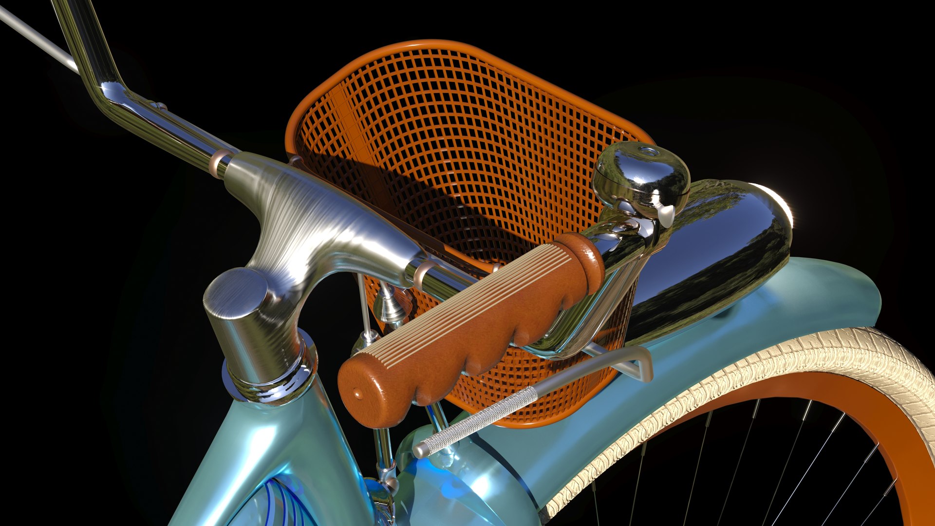3D Model Vintage Bicycle Wheels - TurboSquid 1639549