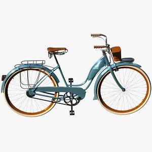 3D model vintage bicycle wheels