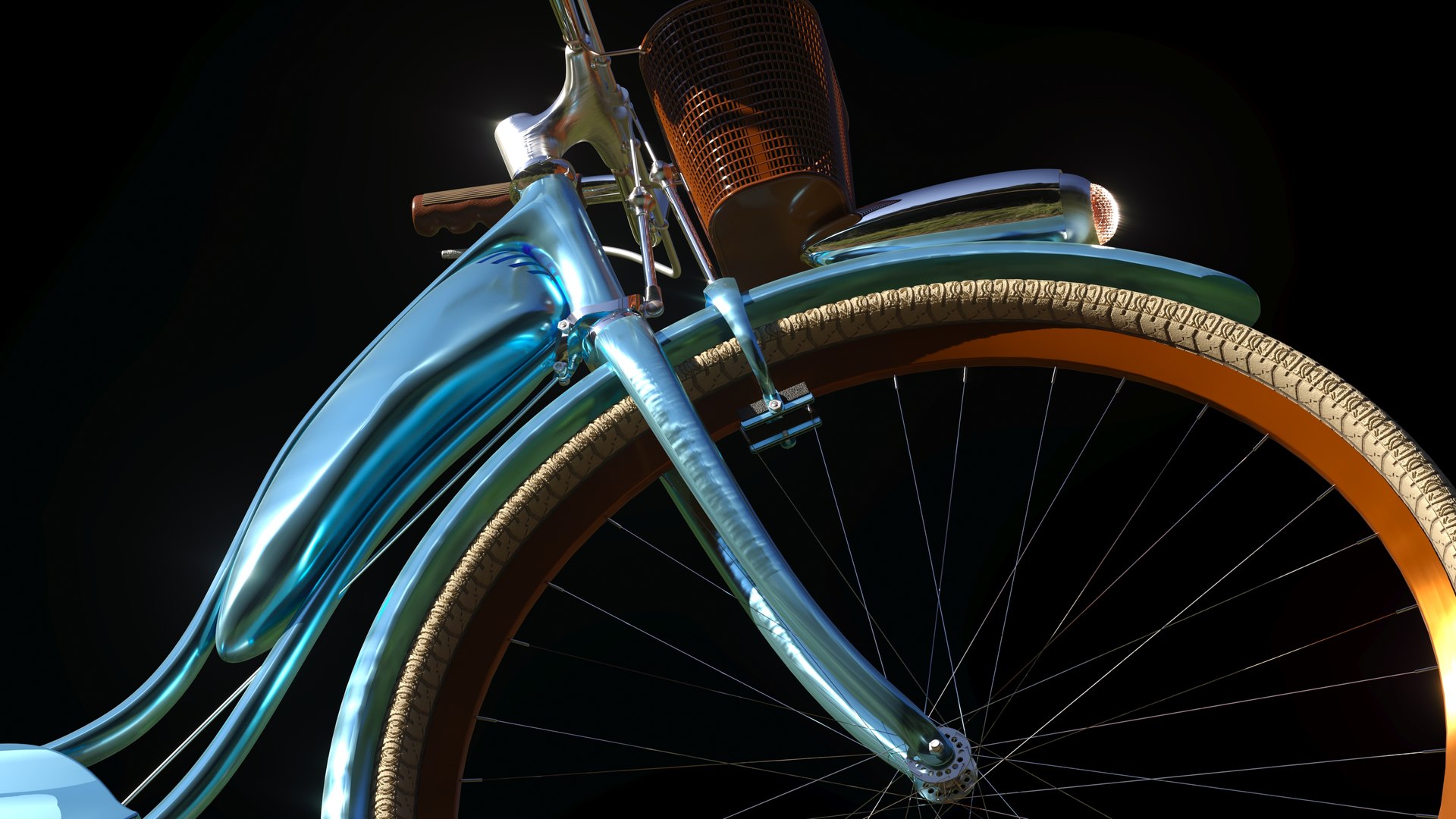 3D Model Vintage Bicycle Wheels - TurboSquid 1639549