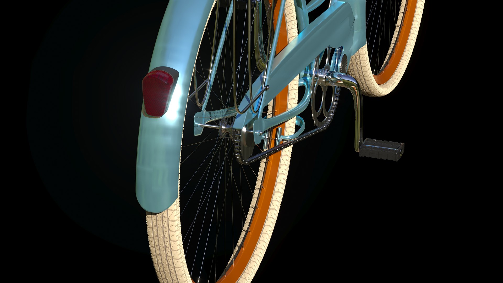 3D Model Vintage Bicycle Wheels - TurboSquid 1639549
