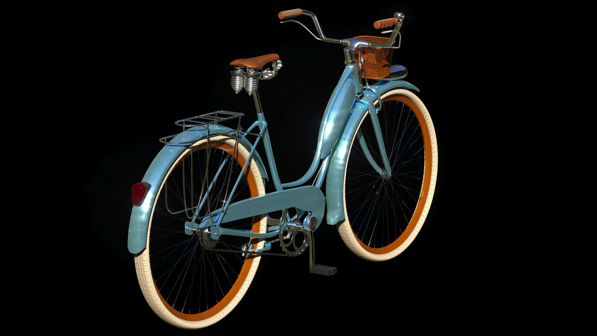 3D Model Vintage Bicycle Wheels - TurboSquid 1639549