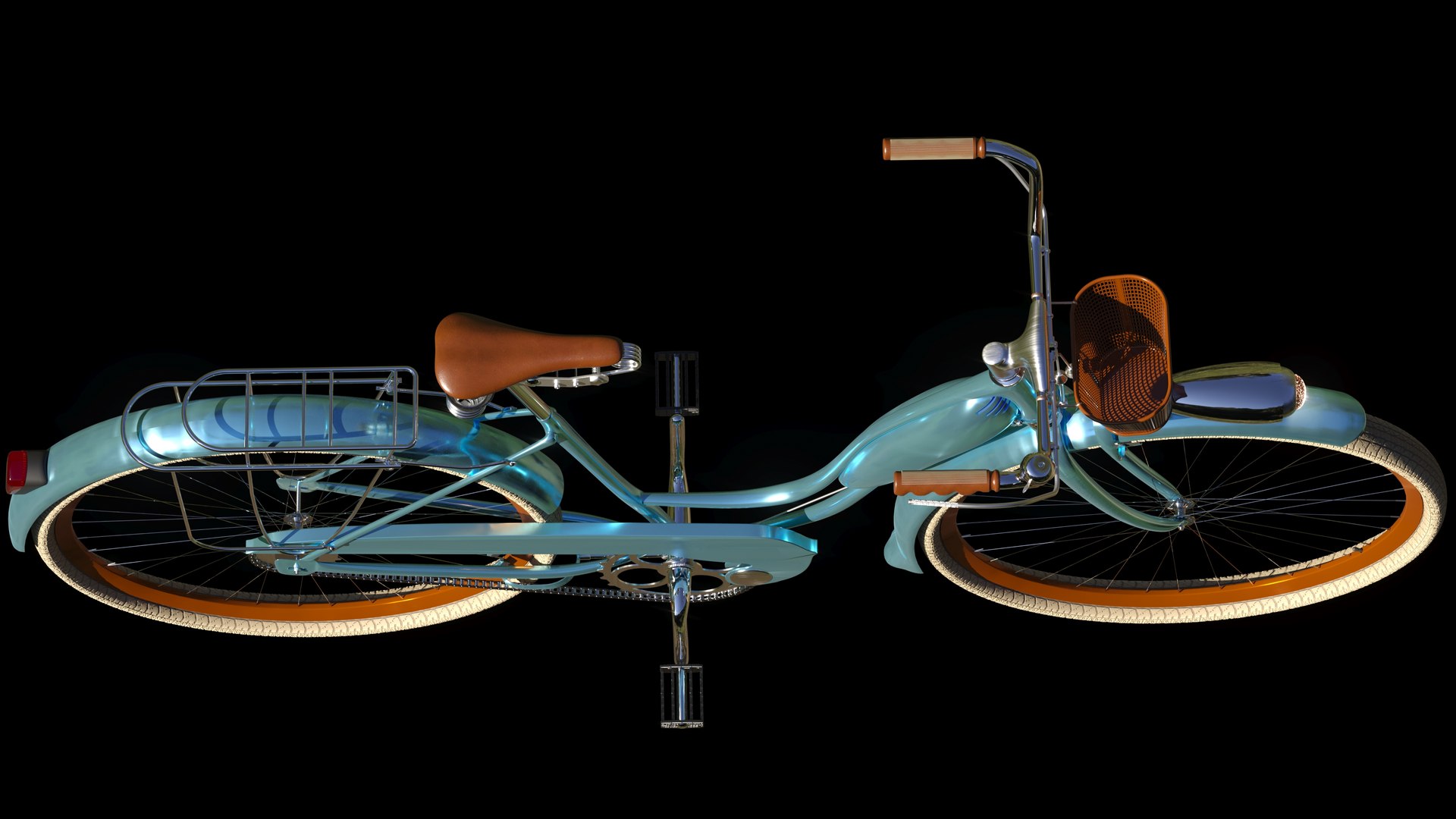 3D Model Vintage Bicycle Wheels - TurboSquid 1639549