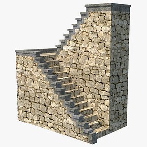 stone ladder 3D model