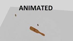 3D coin kip animation model