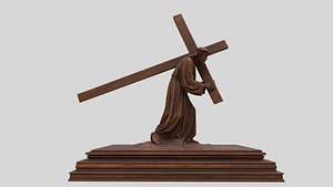 jesus statue sculpture 3D model
