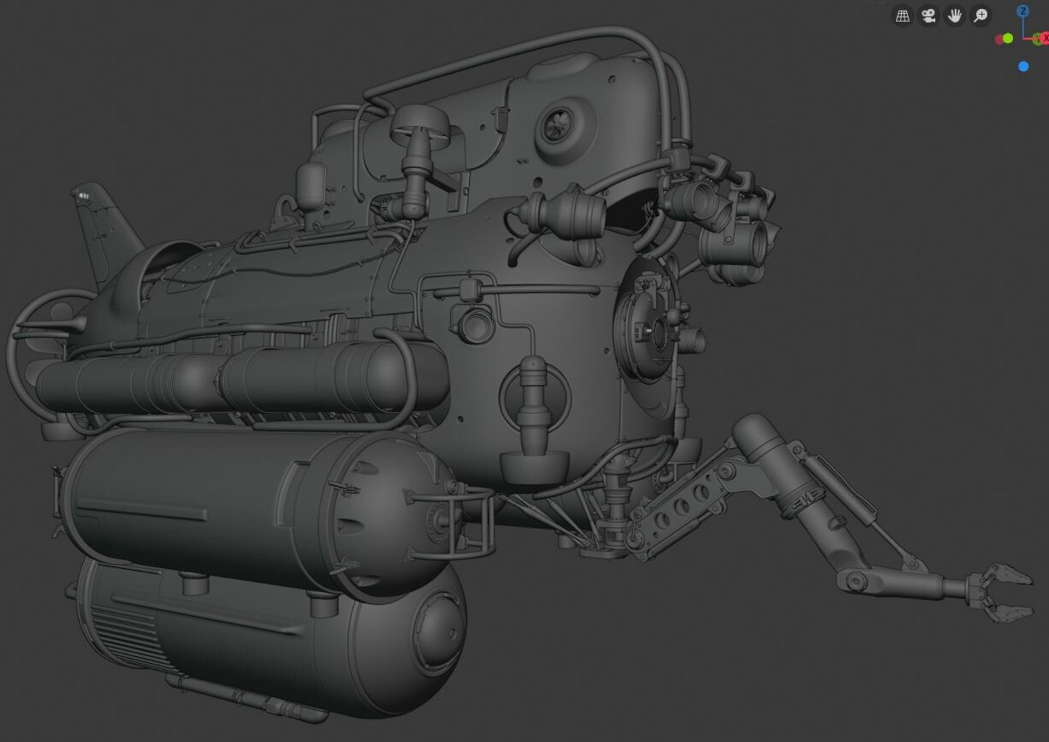 Lobster Submersible 3D - TurboSquid 1554821