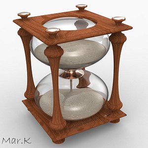 3d model classic hourglass