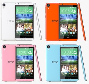 htc desire 820 color 3d model