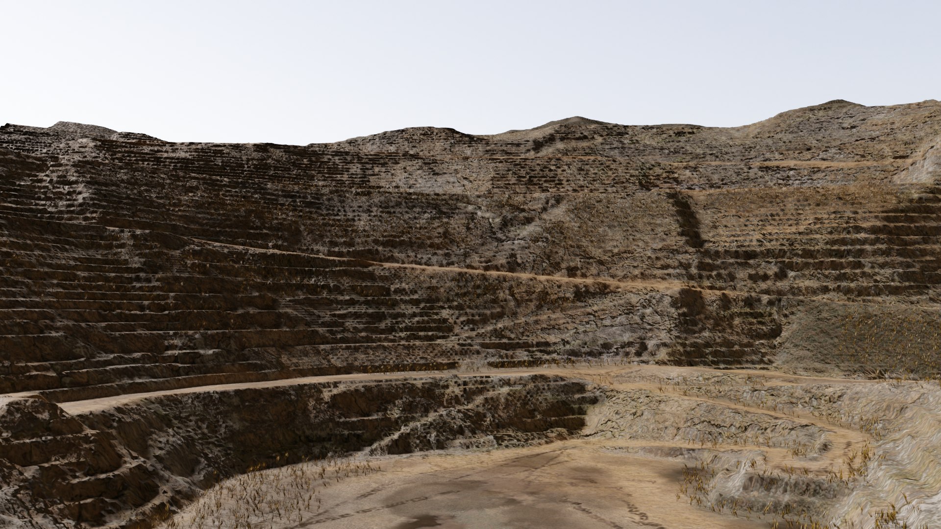 Photorealistic Open Cast Terrain 3D Model - TurboSquid 1640136