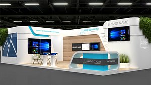 booth stall 3D model