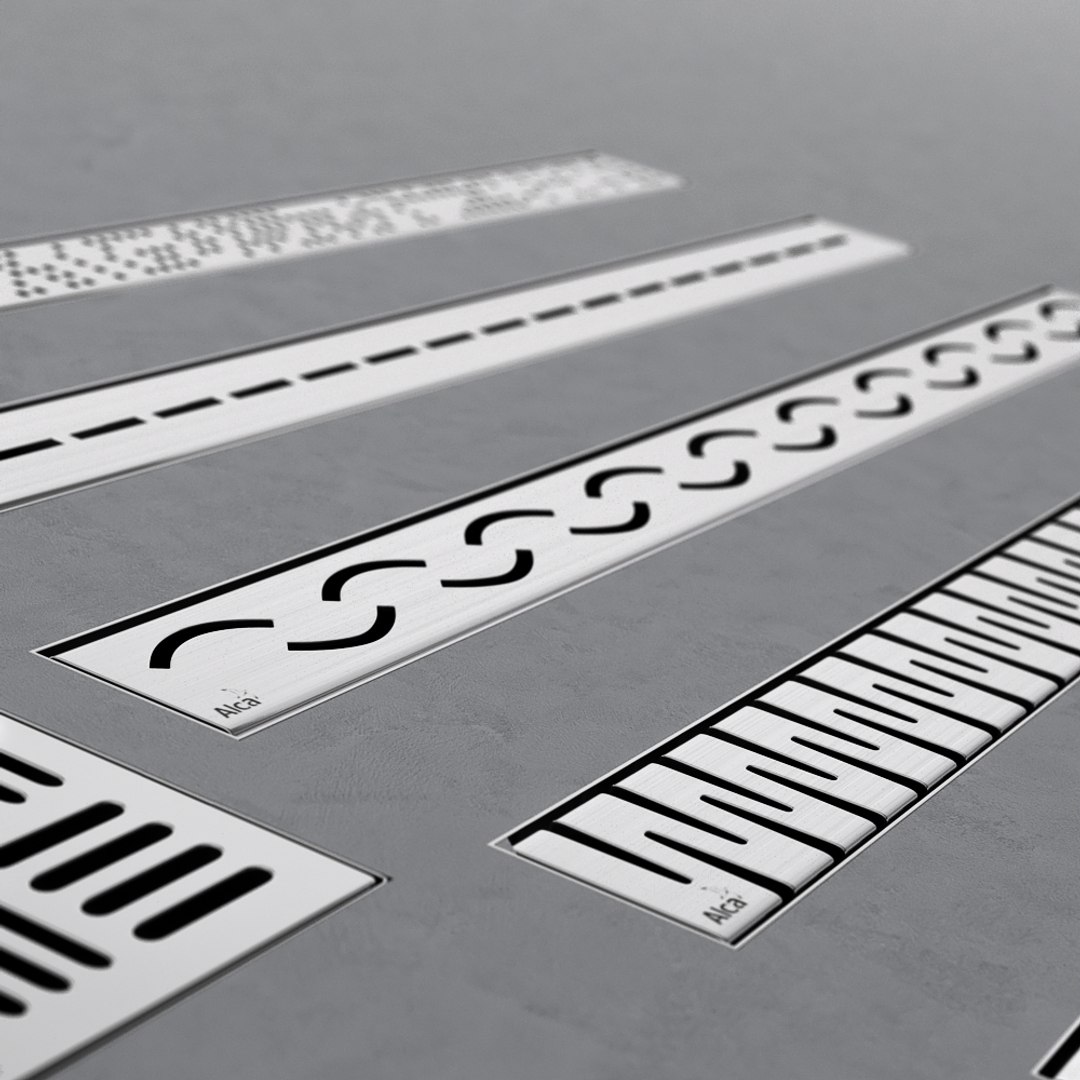 3D shower channels drainage ladders model - TurboSquid 1317228