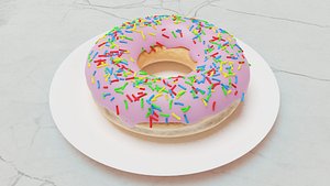 donut icing sprinkles 3D model