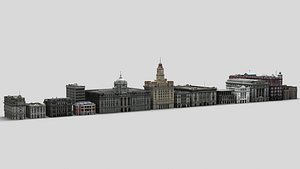 3D European Buildings x15