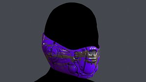 Gas mask respirator scifi futuristic 3D model 3D model