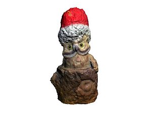 free christmas owl - souvenir 3d model
