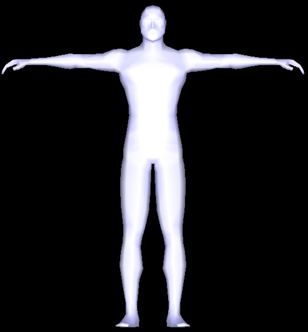 3d Model Human Polys Modelled