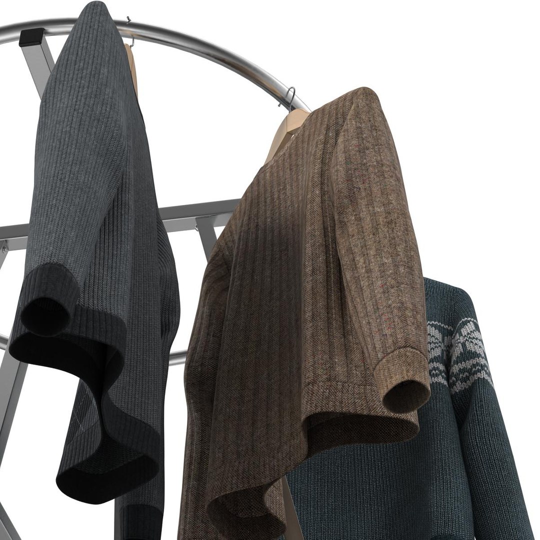 clothing rack 2 3d model https://p.turbosquid.com/ts-thumb/FR/zaXybr/jqIVlrav/roundclothingrackwithsweatersvray3dmodels11/jpg/1468227661/1920x1080/fit_q87/86d2cde55adea5427f591f4755091ba0fa2c6c73/roundclothingrackwithsweatersvray3dmodels11.jpg