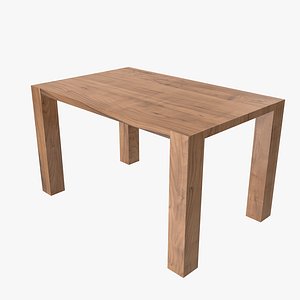 3D wooden table