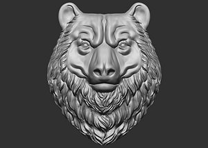 bear head cnc 3D model