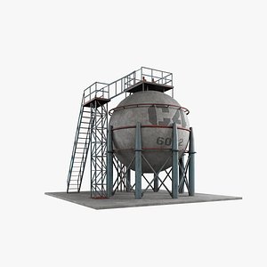refinery industrial 3D model