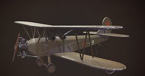 3D model soviet polikarpov po-2
