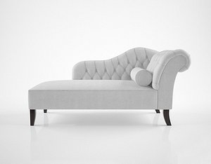Baxton Studio Aphrodite Tufted Modern Chaise Lounge