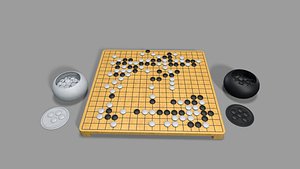 3D model GO board game