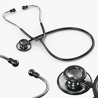 Dual-Head Medical Stethoscope Black