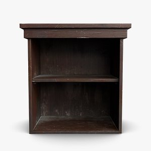 Wooden Cabinet red v1-13 3D