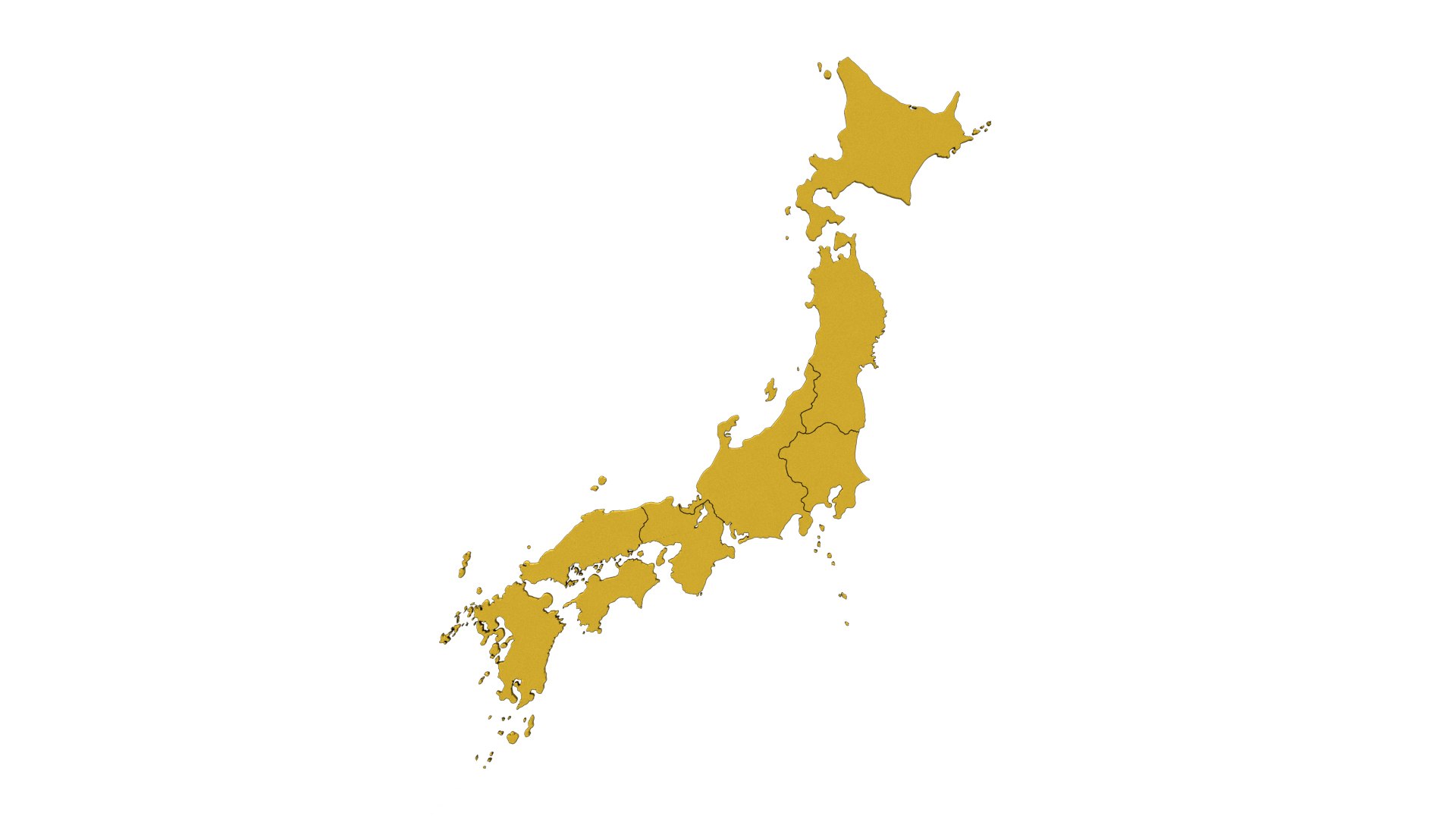 日本地図 3D マップ 日本地図3Dモデル - ショップByNEET - BOOTH