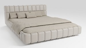 3D Modern design bed made of quality materials model