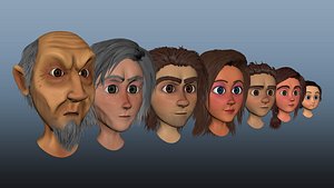 3D Characters Pack 3D model