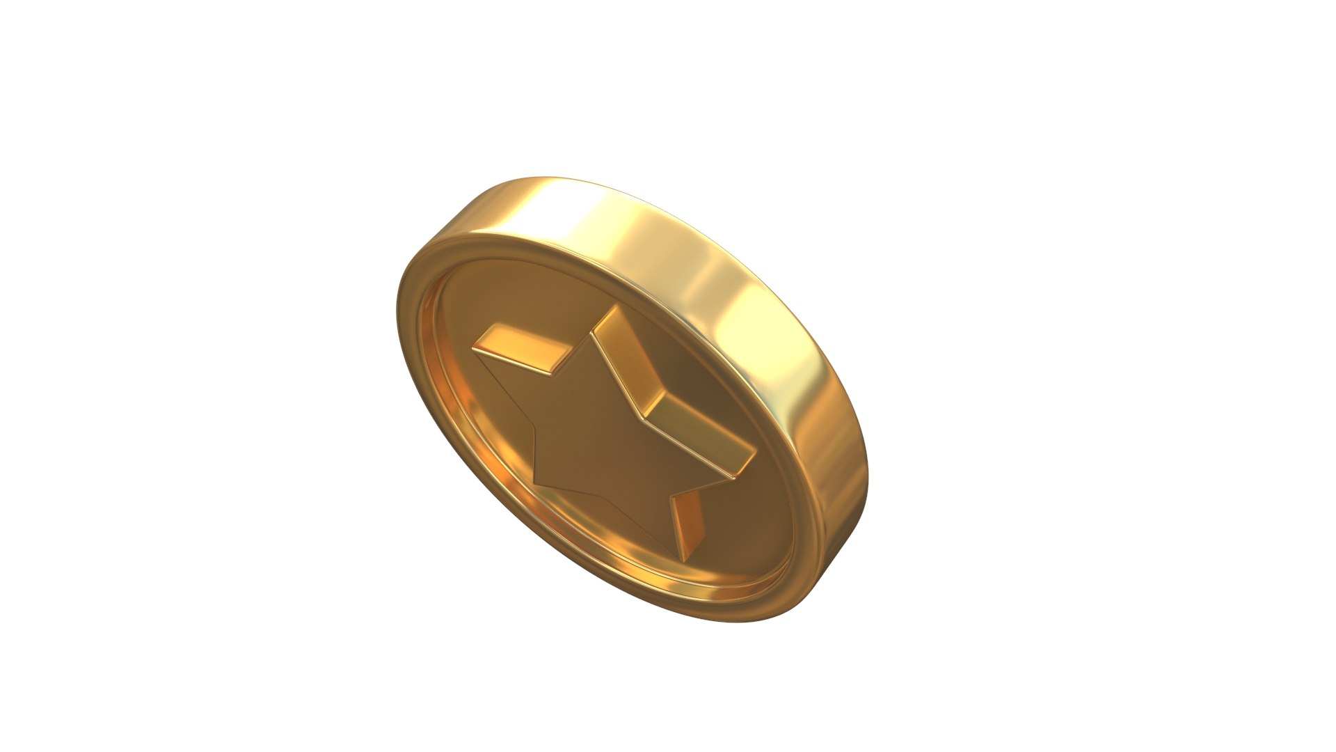 3D Star Coin Model - TurboSquid 2285703