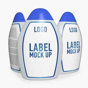 3D model shampoo bottle
