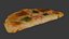 Digitalização 3D realista de pizza fatiada