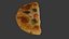 Digitalização 3D realista de pizza fatiada