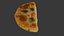 Digitalização 3D realista de pizza fatiada