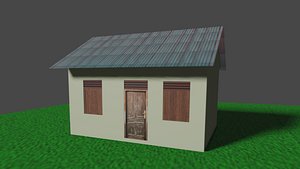 rumah petak bantuan 3D