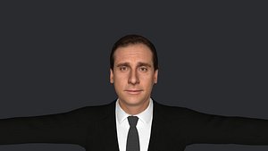 3D Michael Scott  Hyper Realistic Full Body Fully Rigged 3D Character