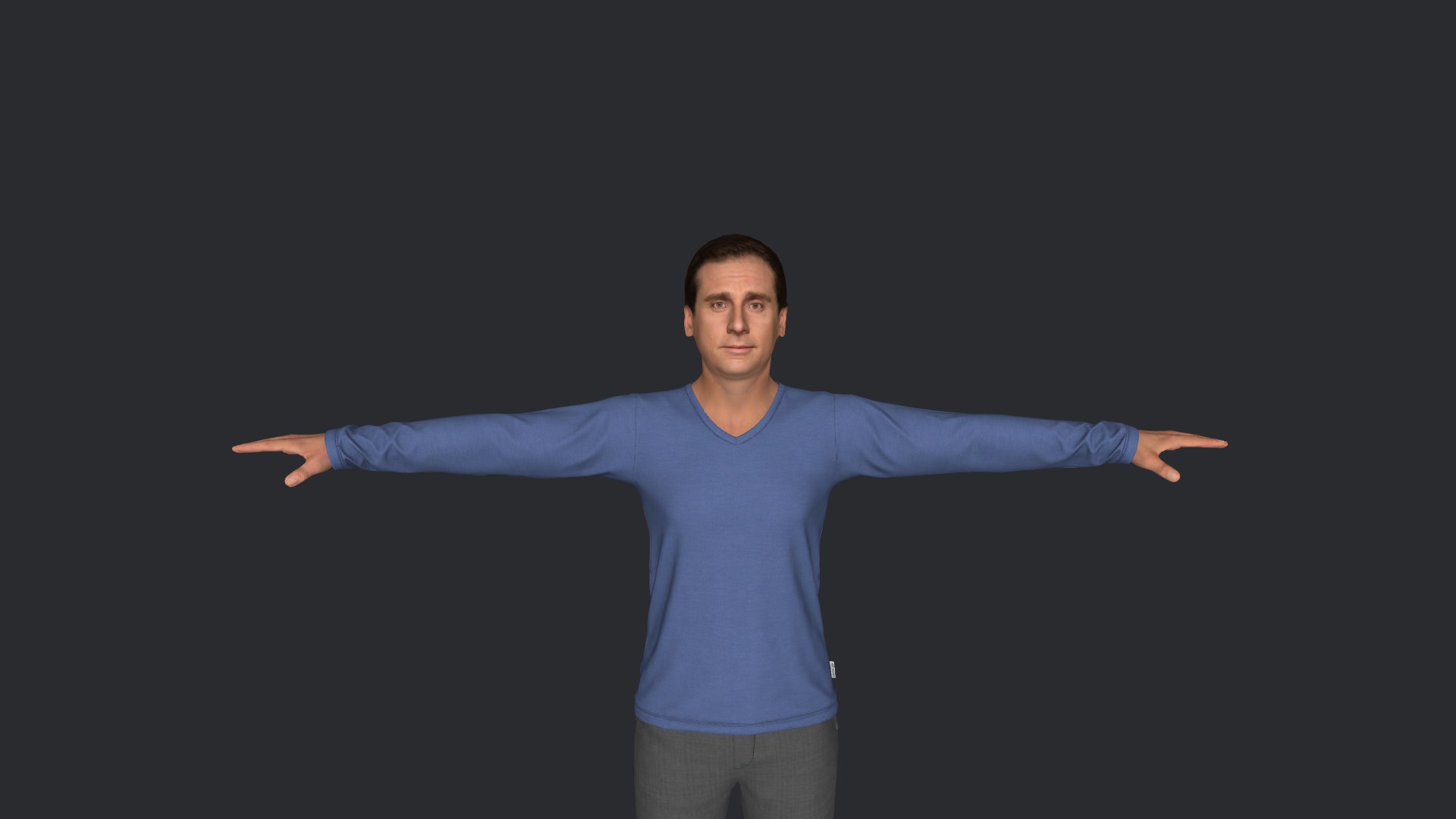 3D Michael Scott  Hyper Realistic Full Body Fully Rigged 3D Character https://p.turbosquid.com/ts-thumb/FS/ZT3X6s/Rr/model24/png/1697016818/1920x1080/fit_q87/b1581e0bad6d9d2590646b665785a476971aca2c/model24.jpg