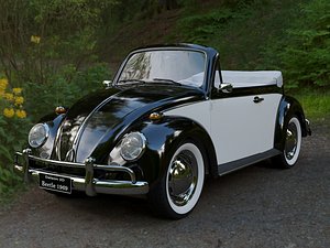 volkswagen beetle convertible 3D model