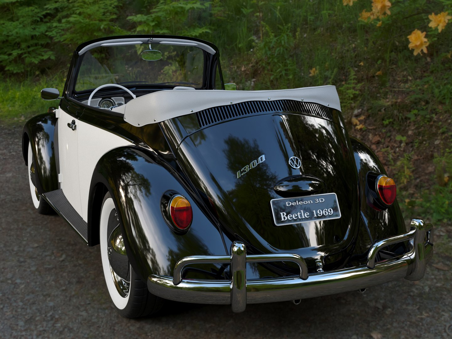 Volkswagen Beetle Convertible 3D Model - TurboSquid 1369748